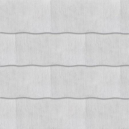 WeatherSide Purity Wavy 12 x 24 in. Fiber Cement Shingle Siding (18/bundle)