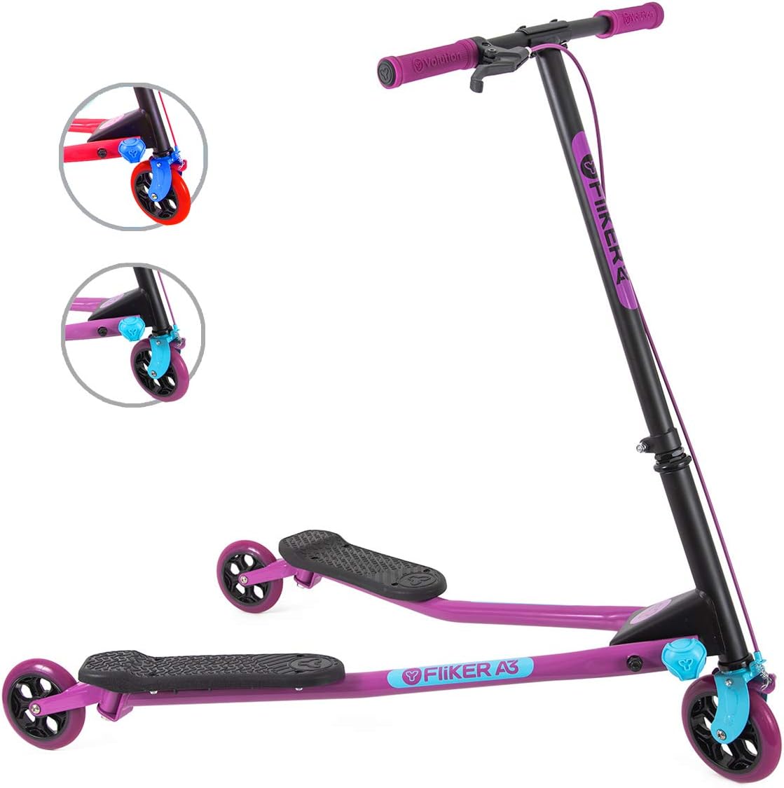 Y Fliker Air A3 Kids Drifting Scooter Swing Scooter for Boys and Girls Age 7+