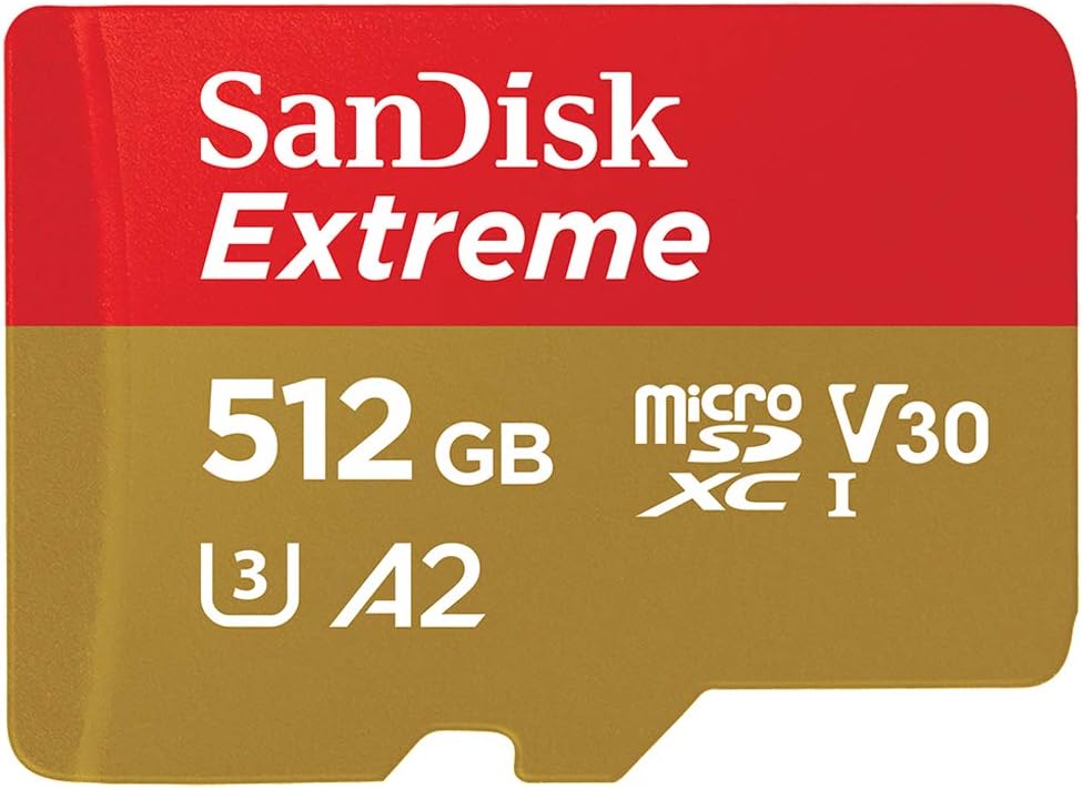 1TB Extreme microSDXC UHS I Memory Card with Adapter Up to 160MB/s C10 U3 V30 4K A2 Micro SD