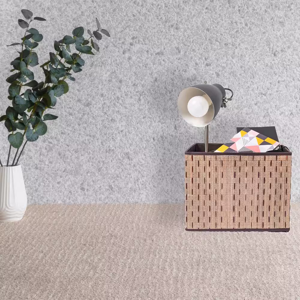 Gray Foldable Decorative Storage Box for Living Room Bedroom Dining Playroom or