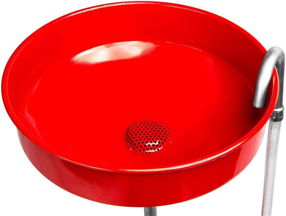 Shop 20 Gallon Portable Waste Oil Drain Tank Air Operated Drainage Adjustable Funnel Height with Wheel