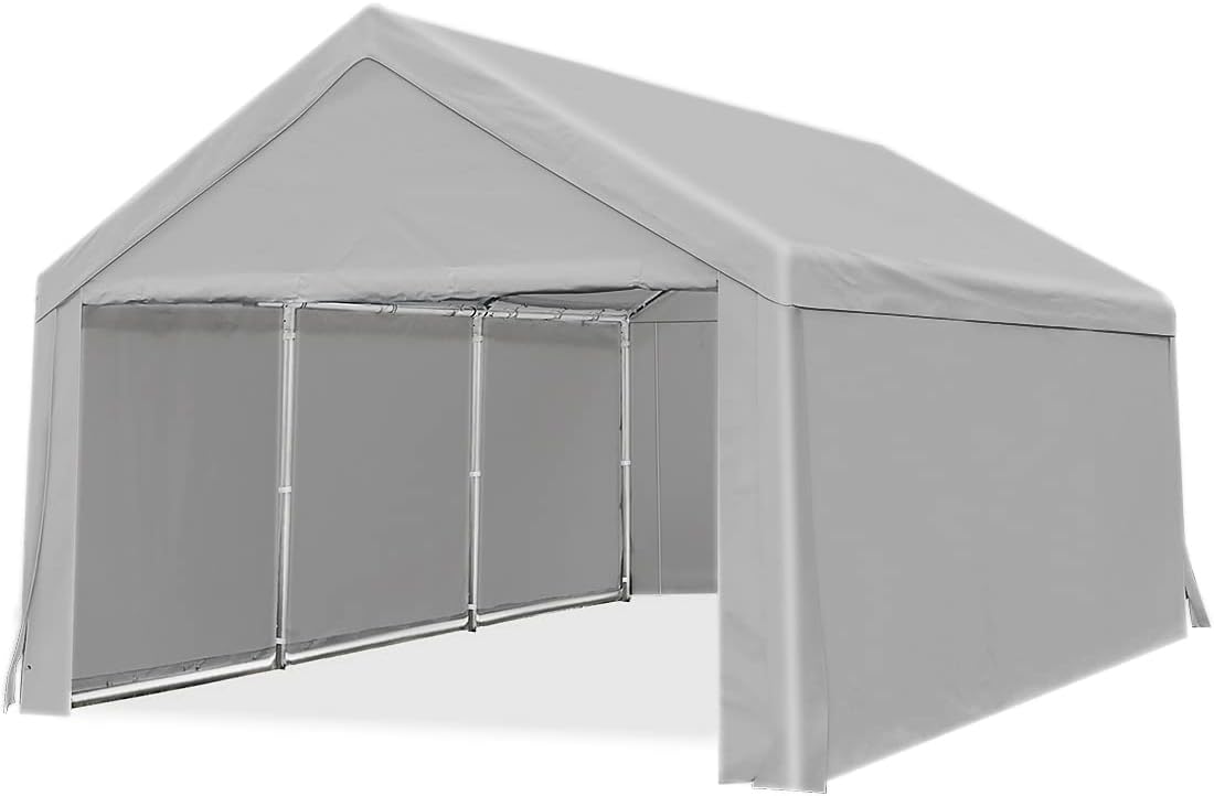 13ftx20ft Carport Heavy Duty Car Canopy Galvanized Car Shelter with Reinforced Ground