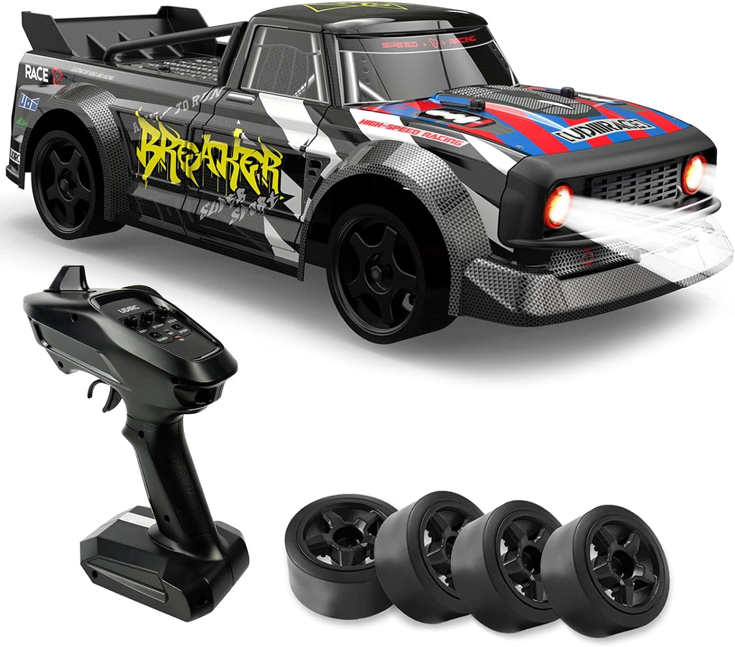 1:16 Remote Control Car 2.4G RC Car 4WD RC Drift Car 40KM/H High Speed Brushless Fast Cars Truck for Kids and