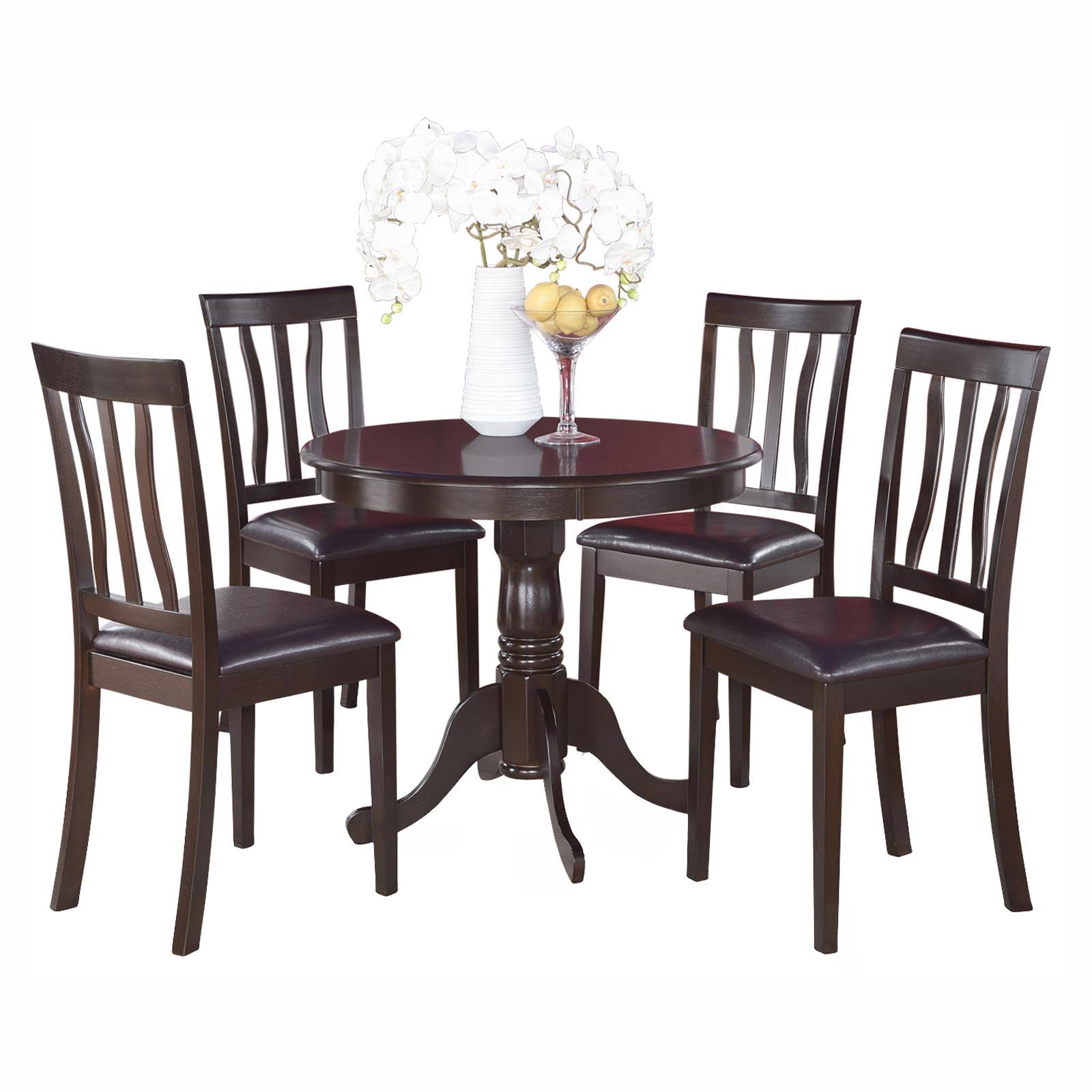 West Furniture 5 Piece Kitchen Table Set Kitchen Table and 4 Dining Room