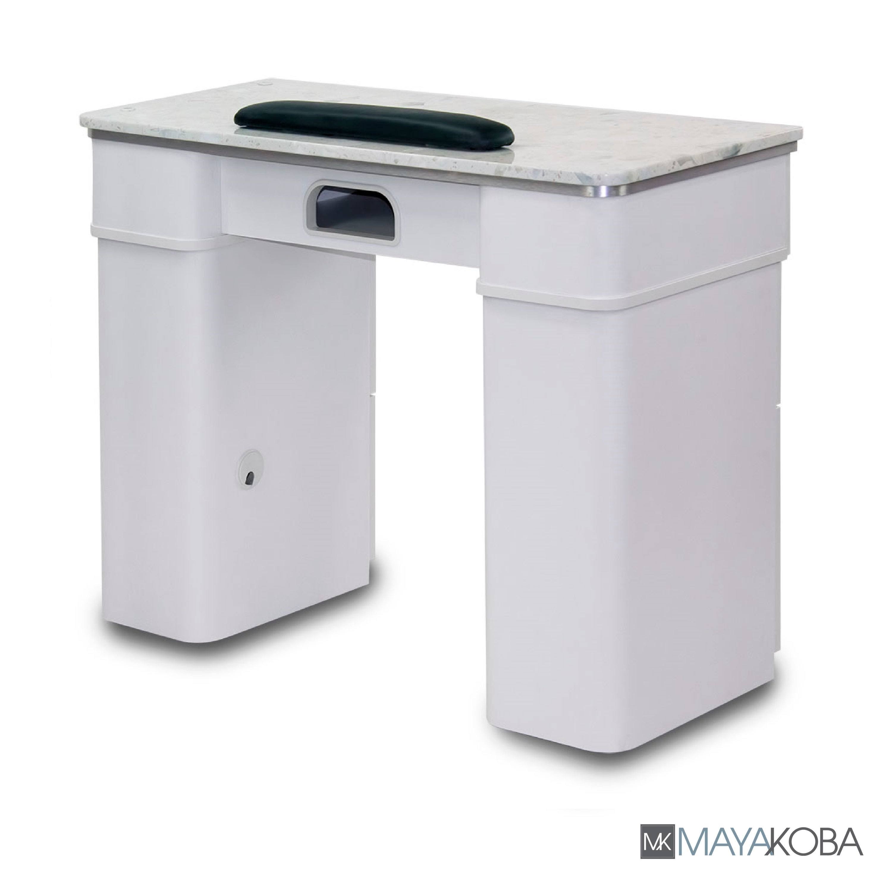 Sonoma Manicure Table Nail Station for Beauty Salon Furniture u0026 Equipment Marble Top u0026 1UV Hole Modern