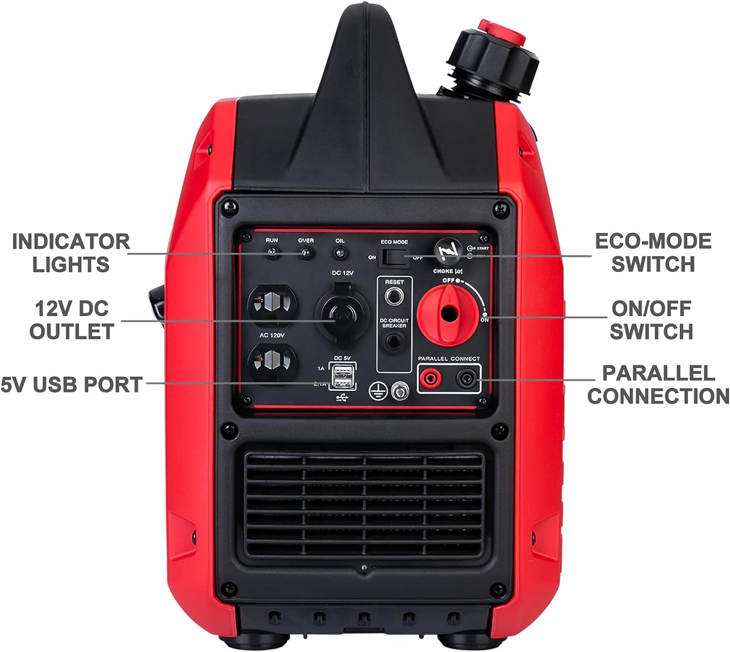 Watt Generator Generators Inverter Gas Powered Generators for Outdoors Camping