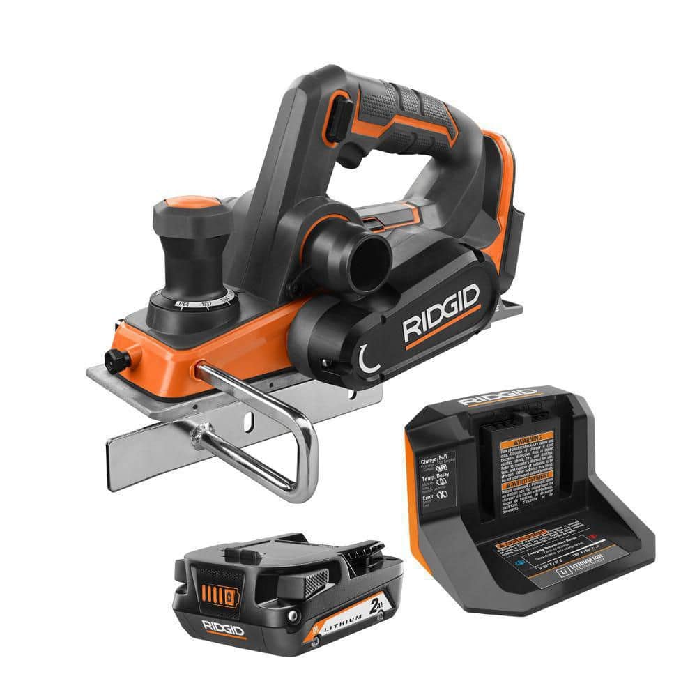 18V OCTANE Brushless Cordless 3 1/4 in. Planer Kit with Dust Bag Dust Port Edge Guide 2.0 Ah Battery and Charger
