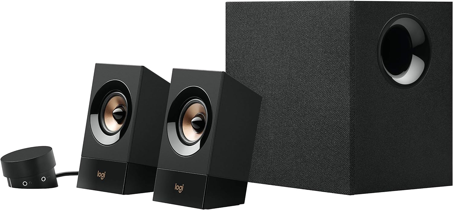 Z533 2.1 Multimedia Speaker System with Subwoofer Powerful Sound Booming Bass 3.5mm Audio and RCA Inputs