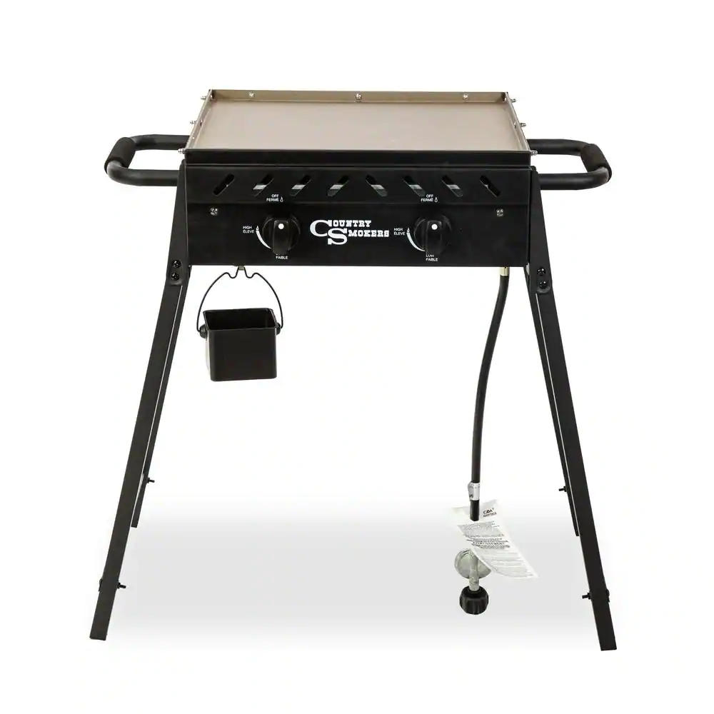 SMOKERS The Plains Horizon 373 sq. in. 2 Burner Portable Gas Griddle Cooking Space in