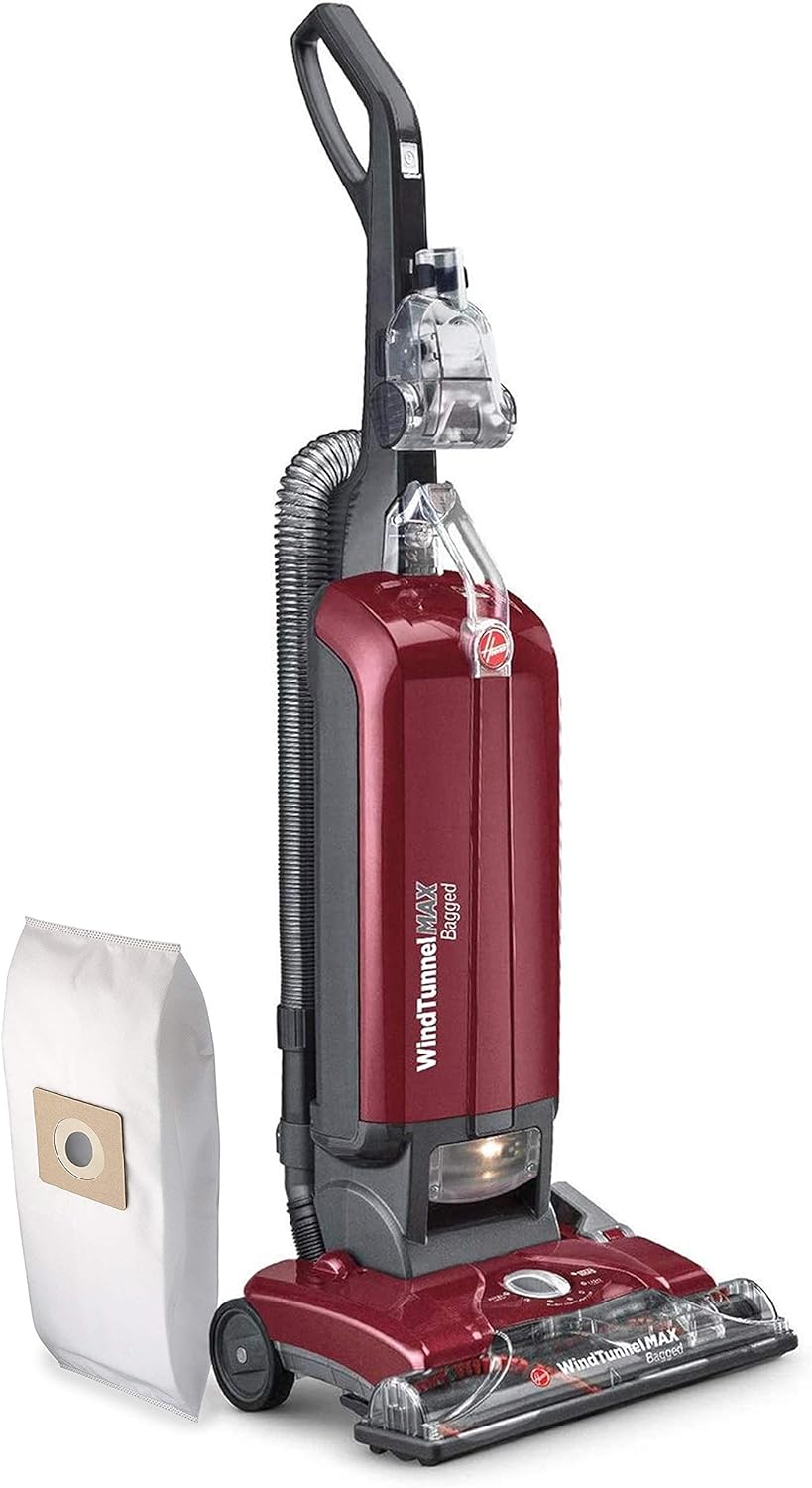 WindTunnel Max Bagged Upright Vacuum Cleaner with HEPA Media Filtration 30ft. Power Cord UH30600