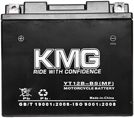 YT12B BS Sealed Maintenance Free Battery High Performance 12V SMF OEM Replacement Powersport Motorcycle ATV
