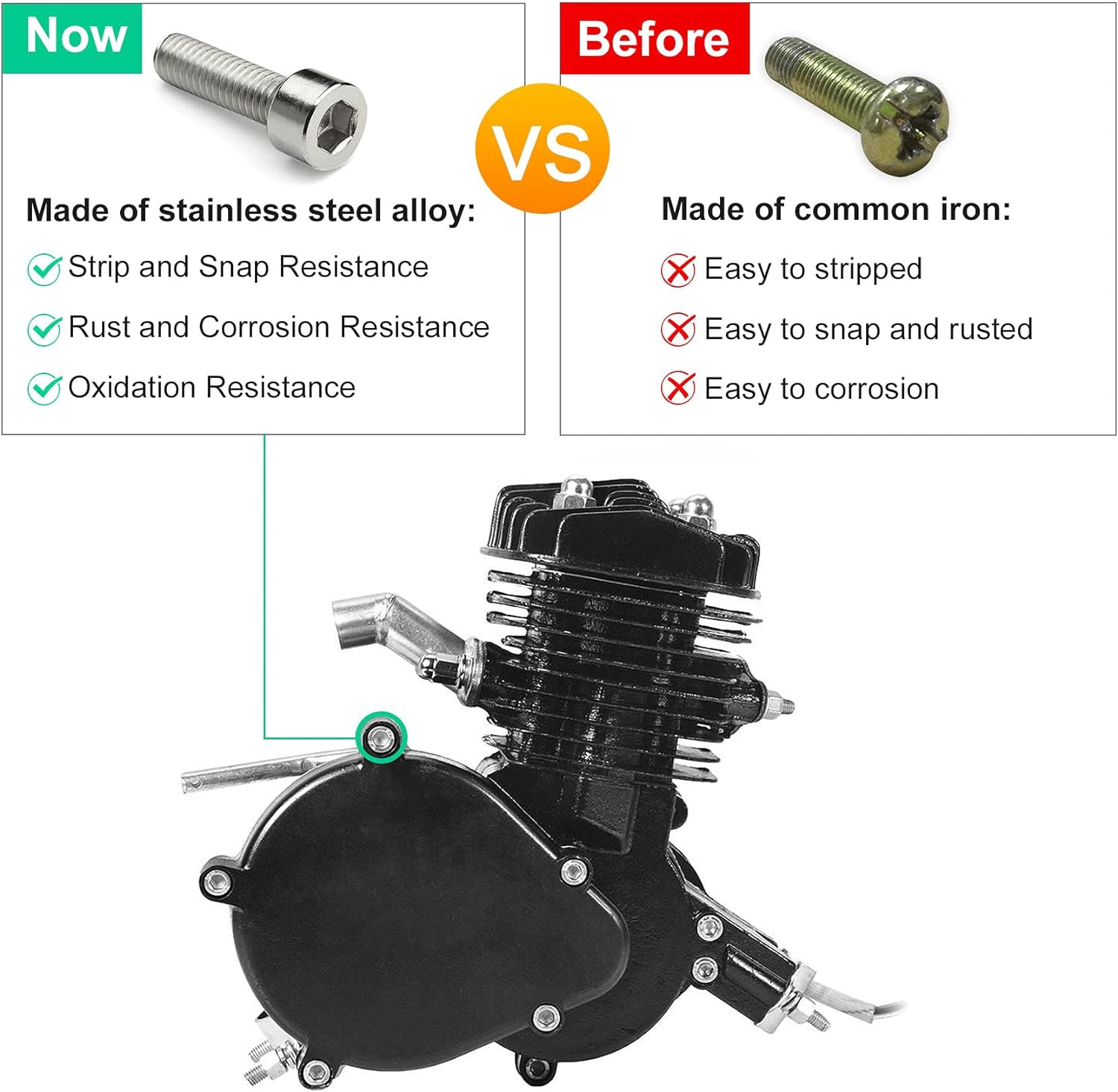 Bicycle Engine Kit 2 Stroke Gas Motorized Bike Motor Kit 26 28 Bicycle Motor Engine Kit Upgrade with