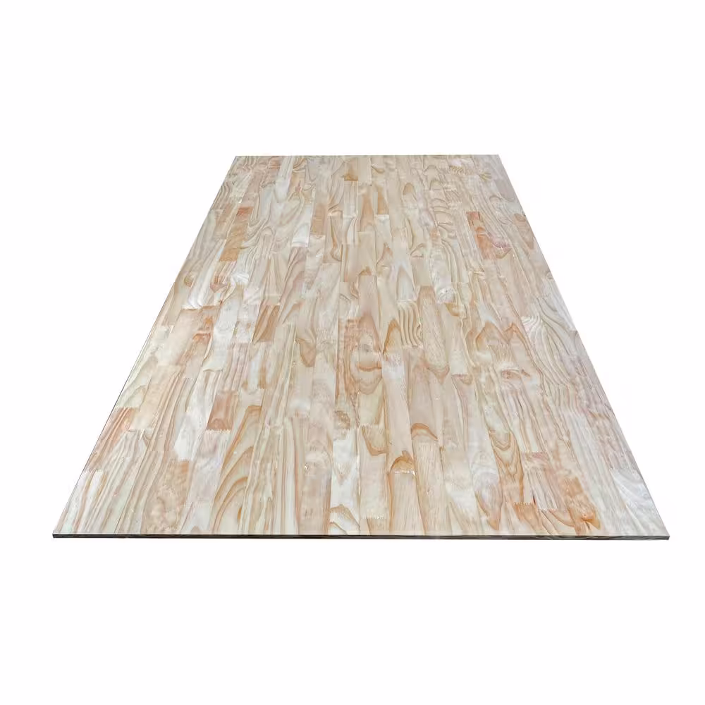 1/4 in. x 48 in. x 8 ft. Square Edge Unfinished Finger Joint Pine Boards