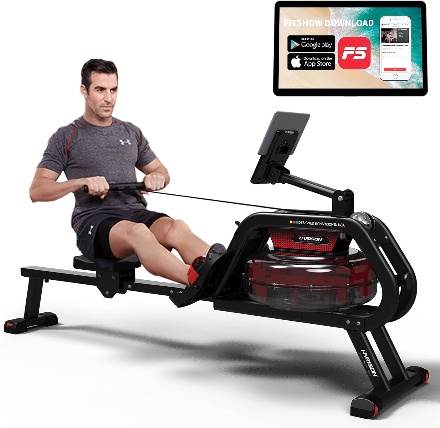 Water Rowing Machines for Home Use Foldable Water Rower Rowing Machine Workout