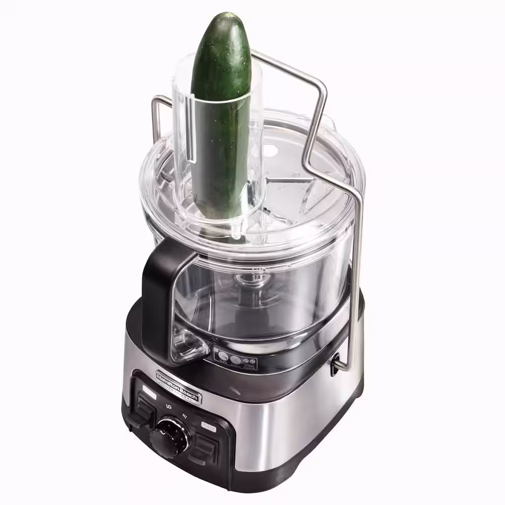 BEACH PROFESSIONAL Stack n Snap 12 Cup 3 Speed Stainless Steel Food Processor with