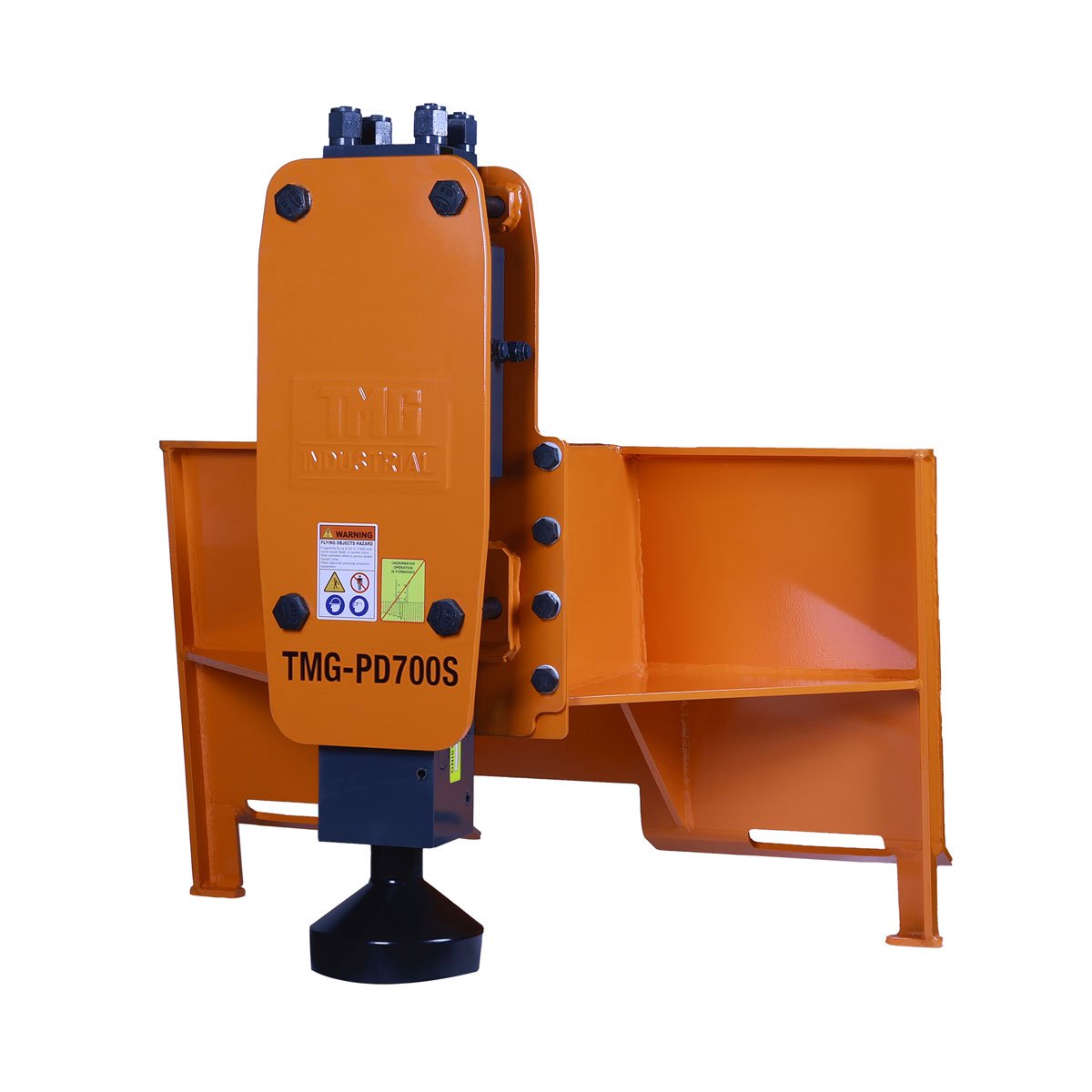 Skid Steer Post Pounding Driver 700 Ft/lb Energy Class 500 900BPM Pounding Rate 9.5 16 GPM Hydraulic Flow 8'' Post