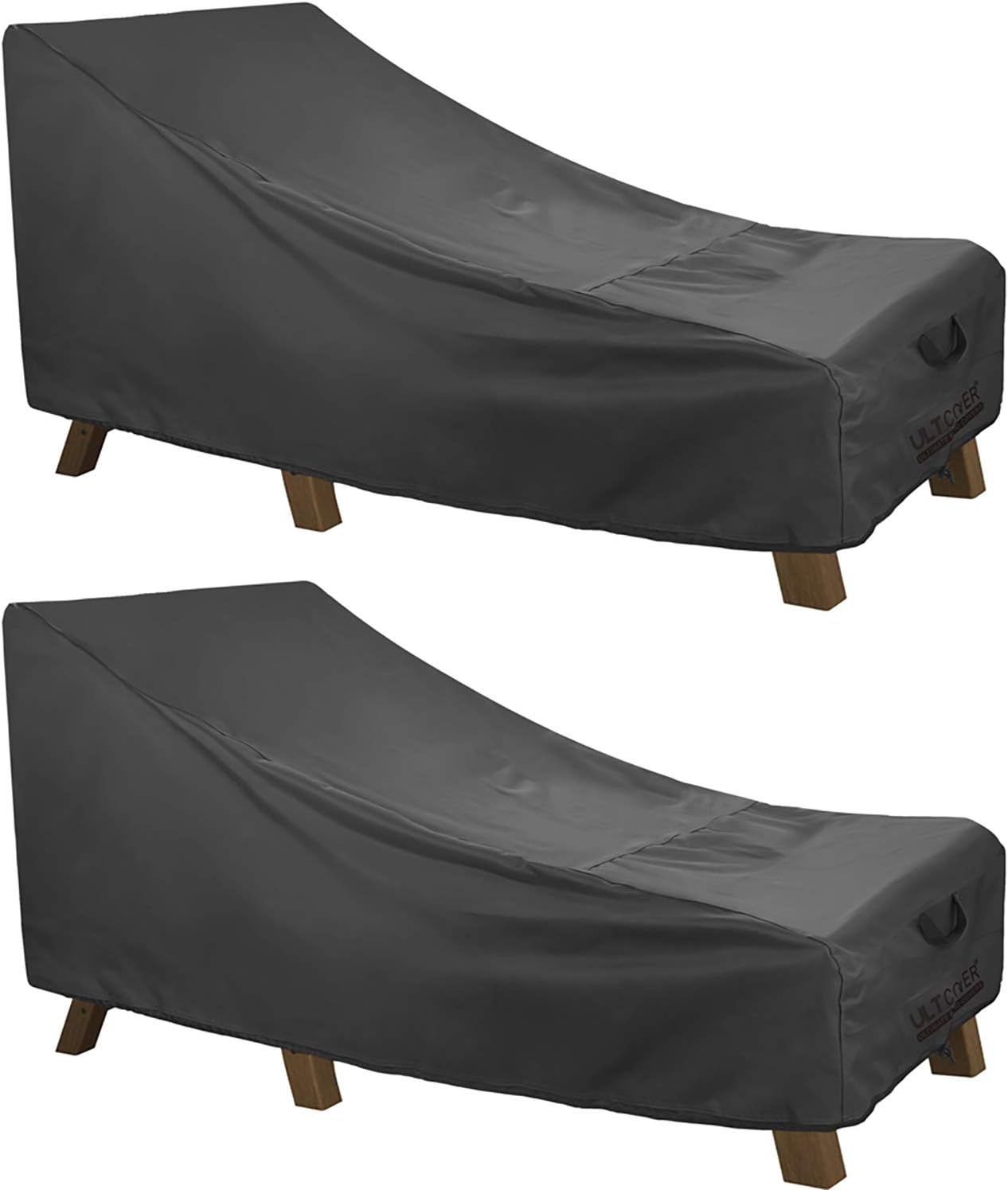 Waterproof Patio Lounge Chair Cover Heavy Duty Outdoor Chaise Lounge Covers 2 Pack 84L x 32W x 32H