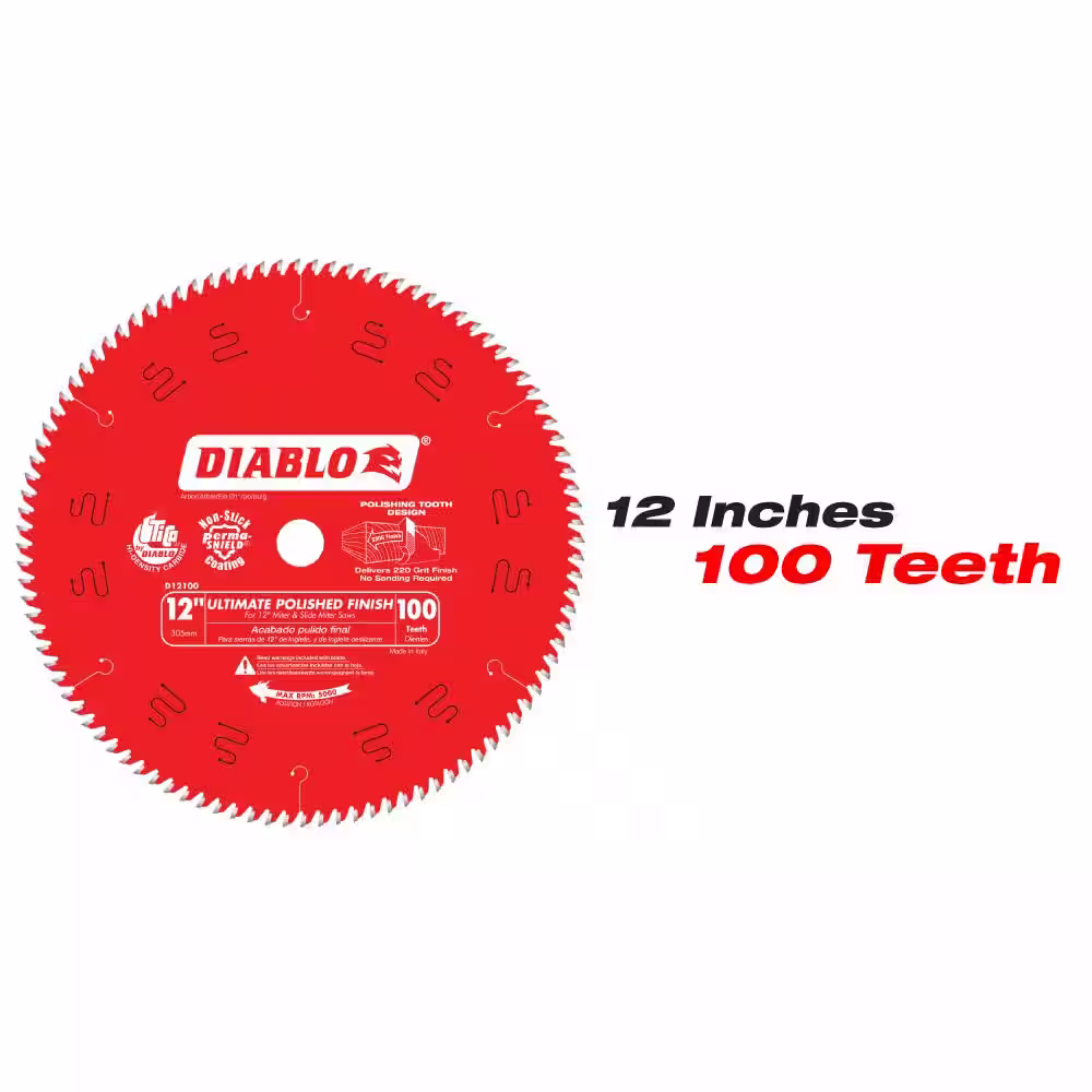 10 in. x 90 Tooth and 12 in. x 100 Tooth Ultimate Polished Circular Saw Blades