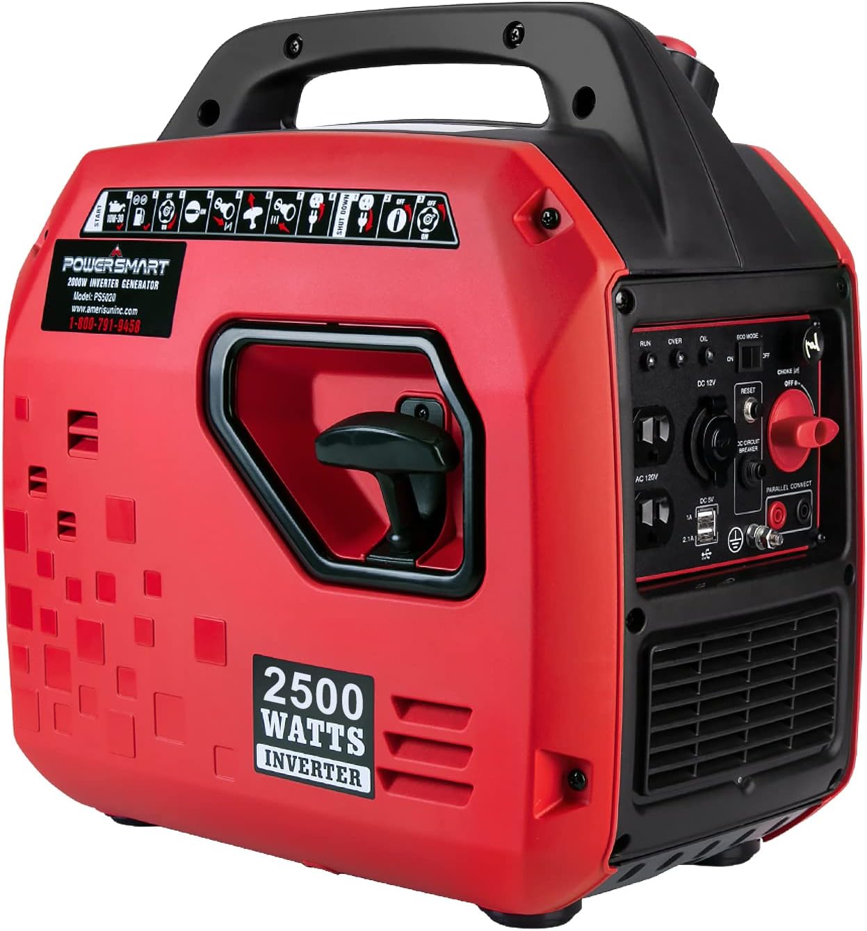 Watt Generator Generators Inverter Gas Powered Generators for Outdoors Camping