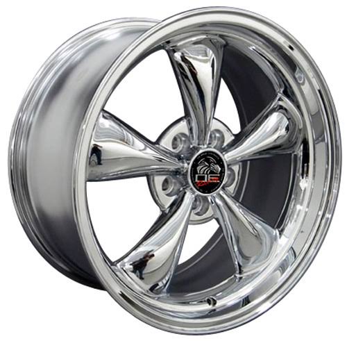 Wheels Fits Mustang Wheel Mustang Bullitt Rim FR01 17x9 Chrome Mustang