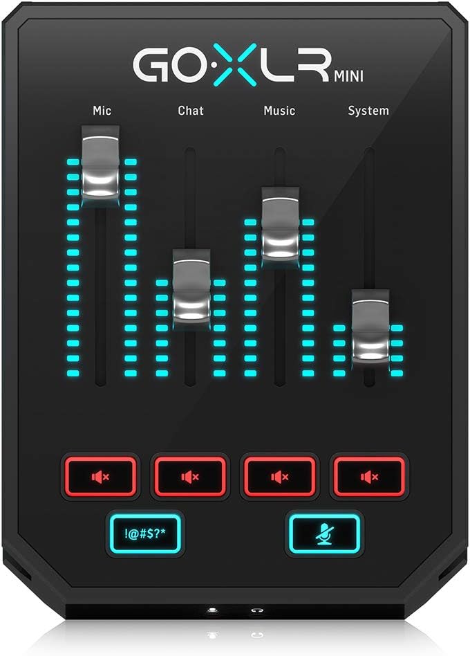 GoXLR Mini Online Broadcast Mixer with USB/Audio Interface and Midas Preamp