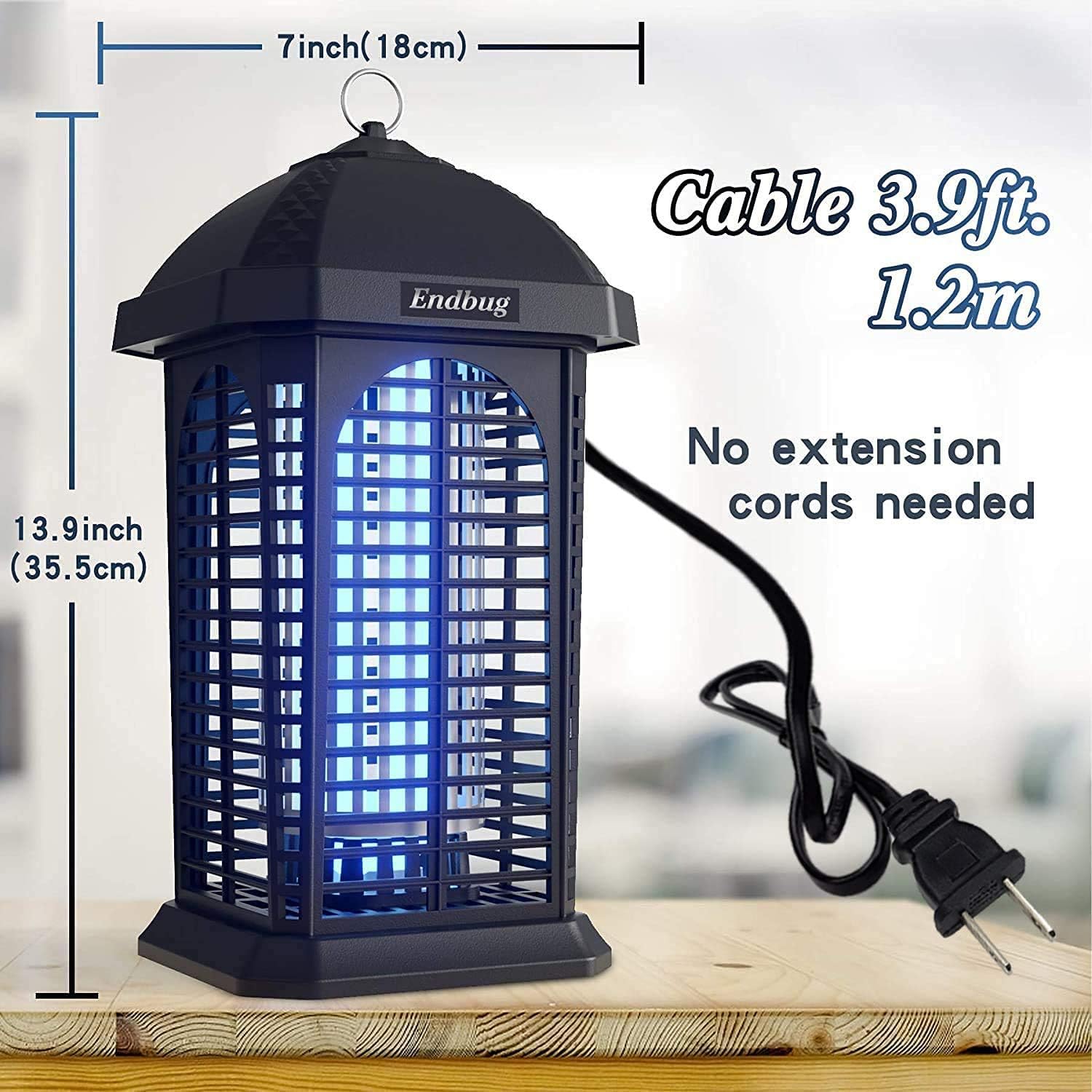 Zappers Bug Zapper Outdoor Insect Killer 25W 4200V Waterproof Electric Mosquito Fly Trap for Home Garden Patio