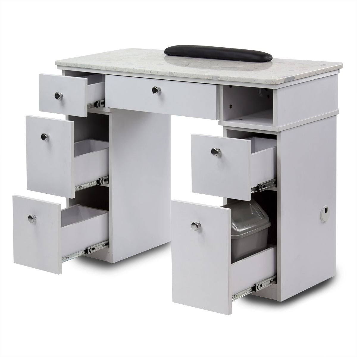 Sonoma Manicure Table Nail Station for Beauty Salon Furniture u0026 Equipment Marble Top u0026 1UV Hole Modern
