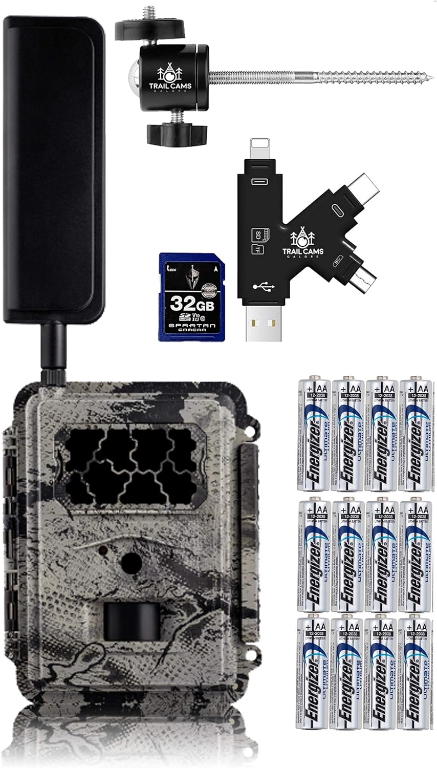 GoCam Verizon 4G LTE Wireless Trail Camera with Batteries SD Card Card Reader and Mount