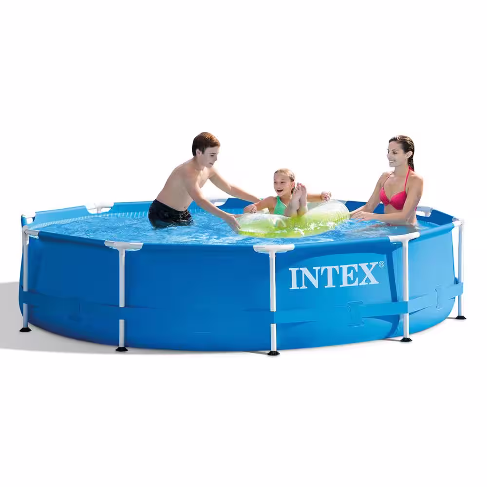 10 ft. x 10 ft. Round 30 in. Deep Metal Frame Pool w/ Pump Type H Filters (6 Pack) 10' Round Pool