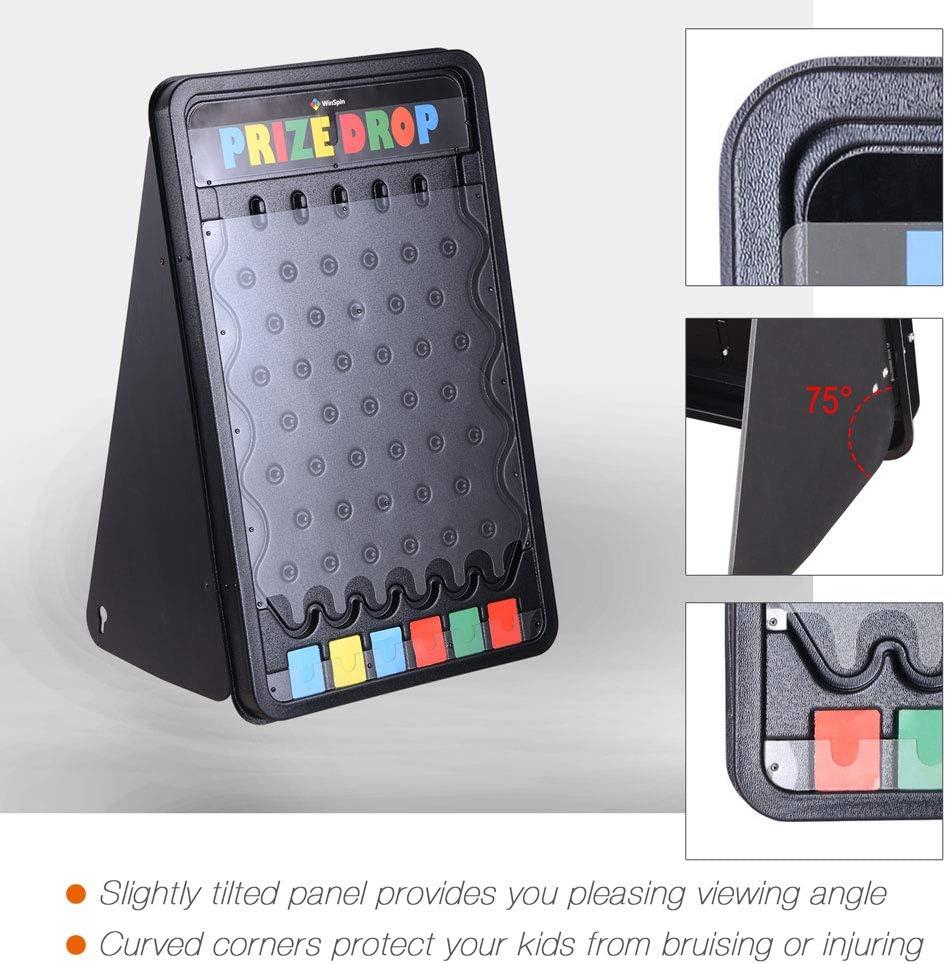 Games 30 Prize Drop Plinko Board Disk Drop Game Customizable 6 Slots with 10 Pucks for Carnival Tradeshow