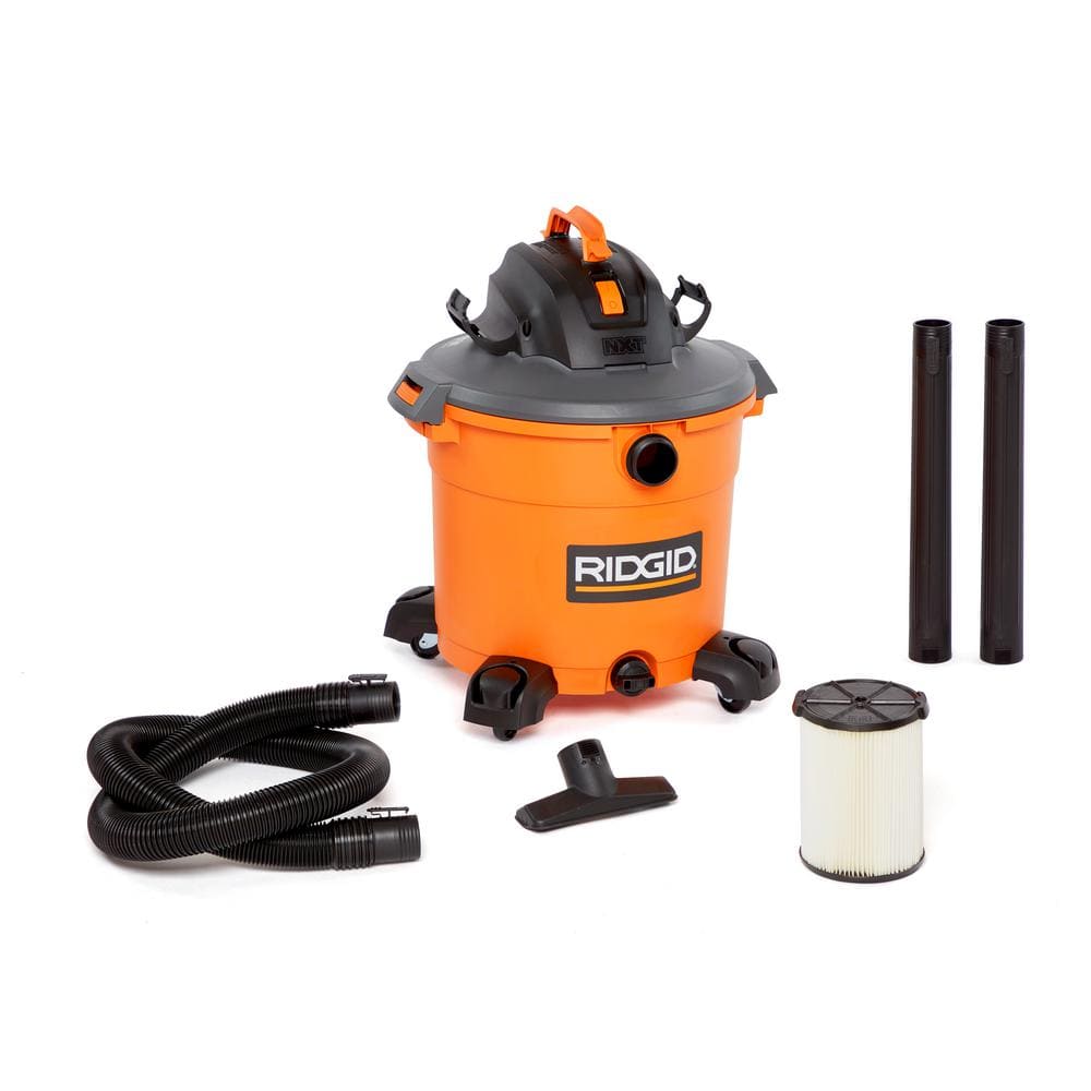 16 Gallon 5.0 Peak HP NXT Wet/Dry Shop Vacuum with Filter Locking Hose and Accessories