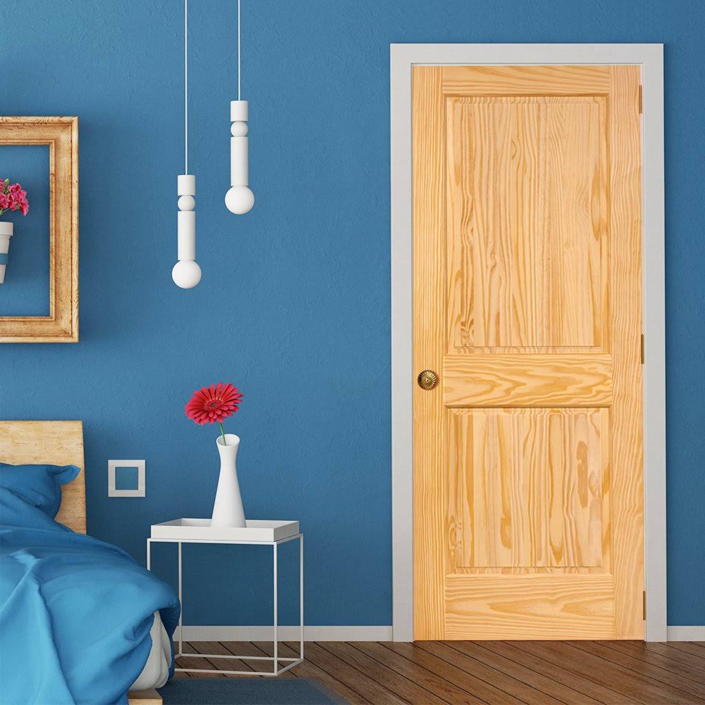 Bay Paneled Solid Wood Unfinished Colonial Standard DOOR 1 3/8 in. x 36 in. x 80