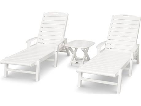 Yacht Club Recycled Plastic 2 to 3 Person Recycled Plastic Patio Outdoor Lounge