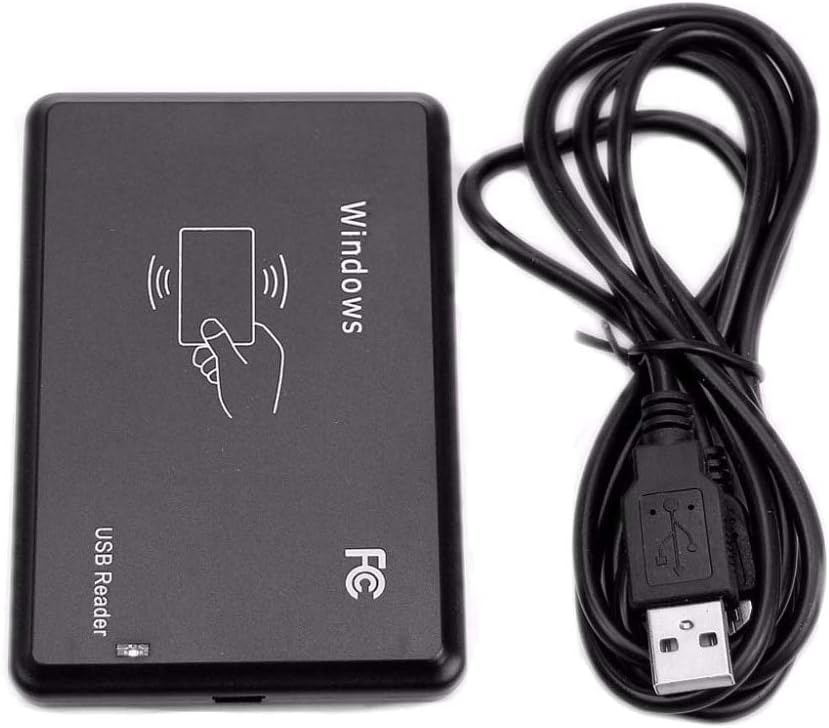125Khz EM4100 USB RFID ID Card Reader Swipe Card Reader Plug and Play with Cable First 10