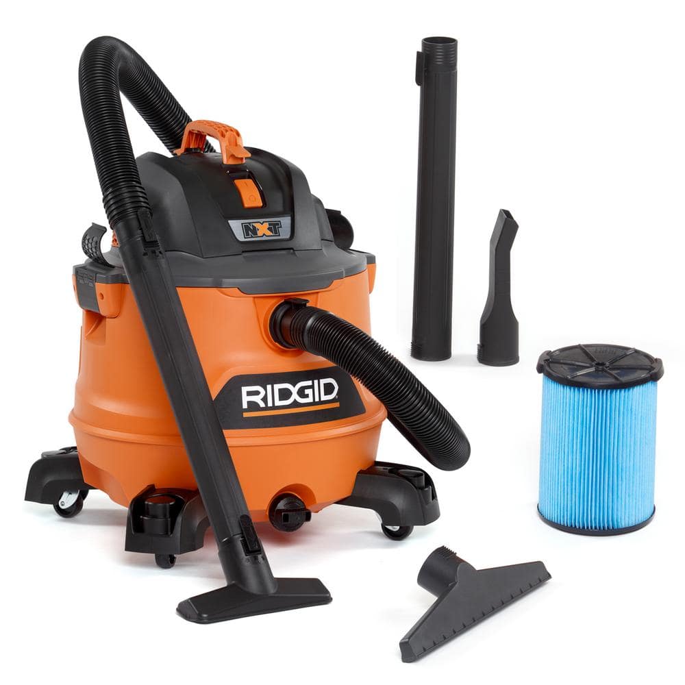 14 Gallon 6.0 Peak HP NXT Wet/Dry Shop Vacuum with Fine Dust Filter Locking Hose and Accessories