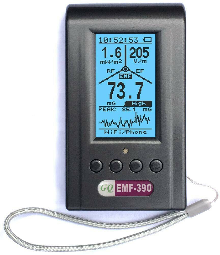GQ EMF 390 Multi Field Electromagnetic Radiation Detector 3 in 1 EMF Elf Meter u0026
