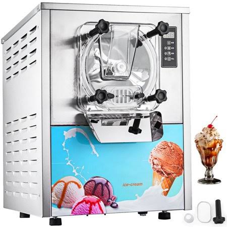 1400W Commercial Ice Cream Machine 16 20l/h Hard Serve Ice Cream Maker LED Display Auto Shut Off