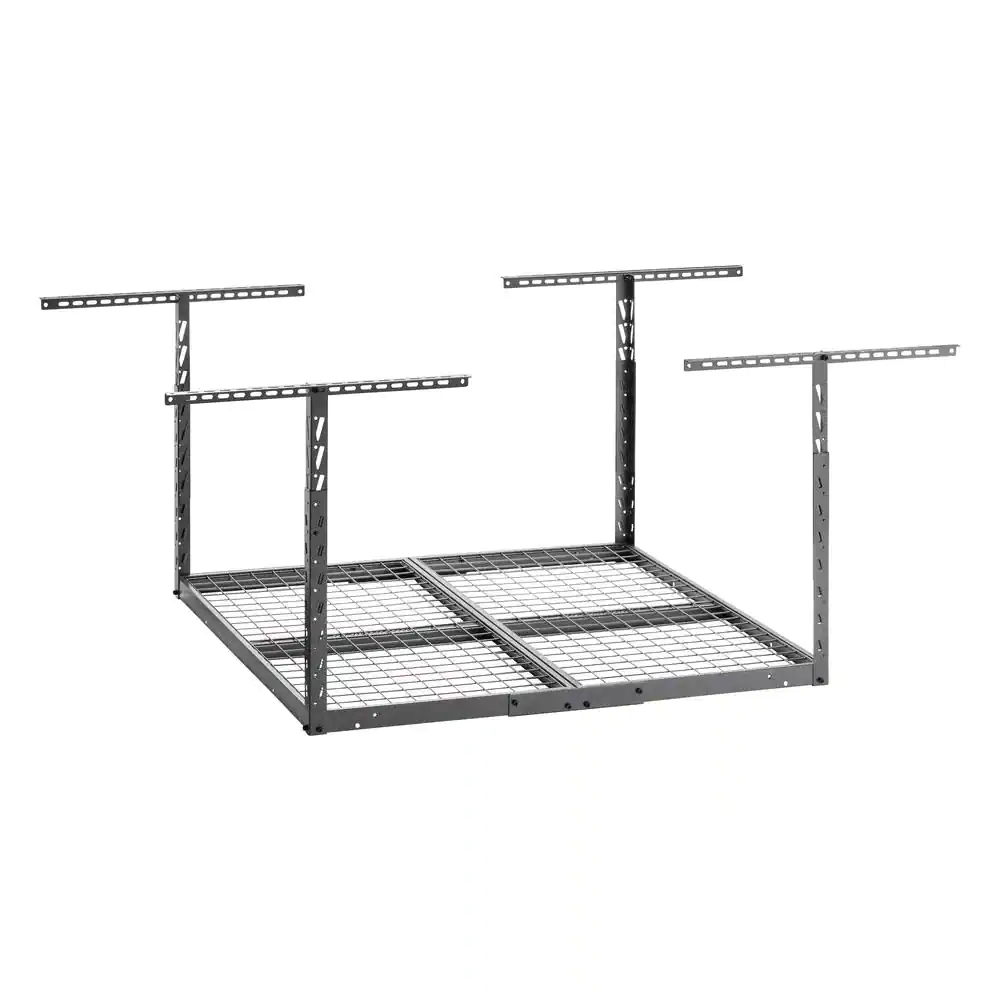 GearLoft Hammered Granite Adjustable Height Overhead Garage Storage Rack (48 in W x 48 in