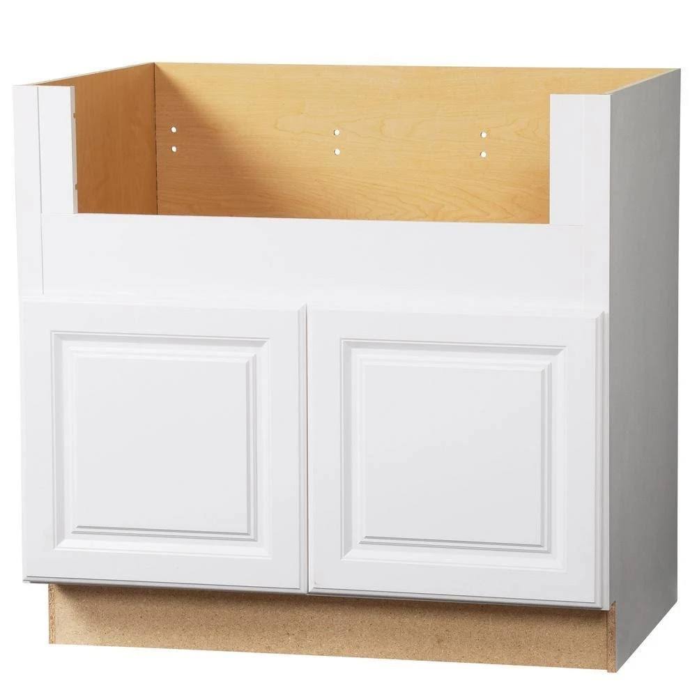 Bay KSBD36 SW Assembled 36x34.5x24 in. Farmhouse Apron Front Sink Base Kitchen Cabinet in Satin