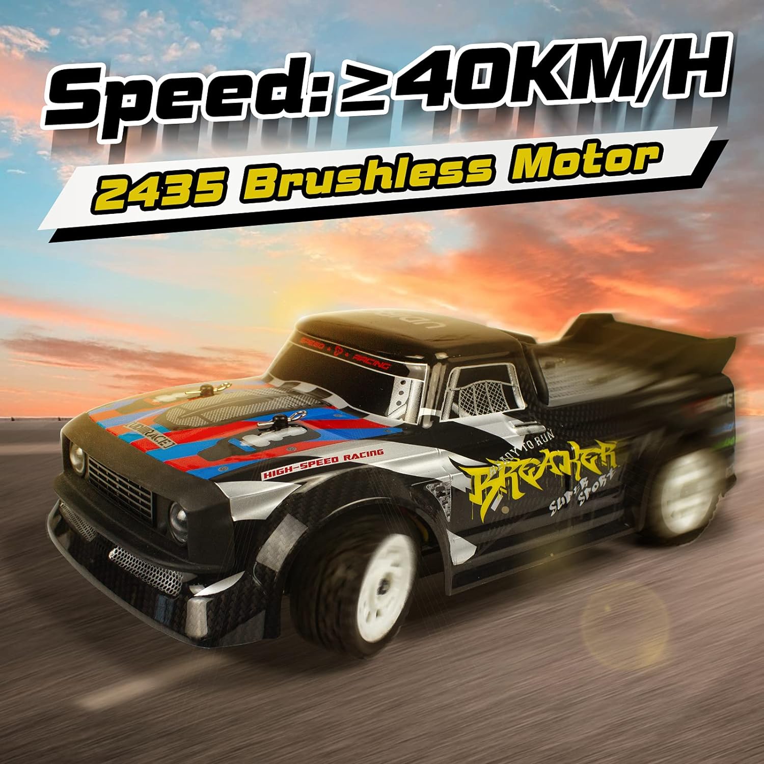 1:16 Remote Control Car 2.4G RC Car 4WD RC Drift Car 40KM/H High Speed Brushless Fast Cars Truck for Kids and