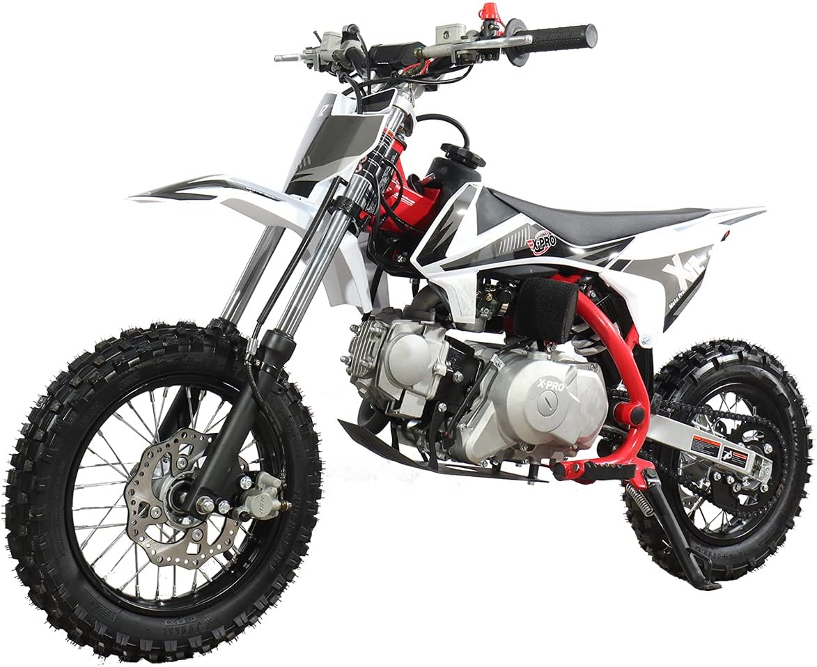 X12 110cc Dirt Bike Automatic Transmission Electric Start Gas Dirt Bike Pit Bikes Youth Dirt Pitbike 12 /10