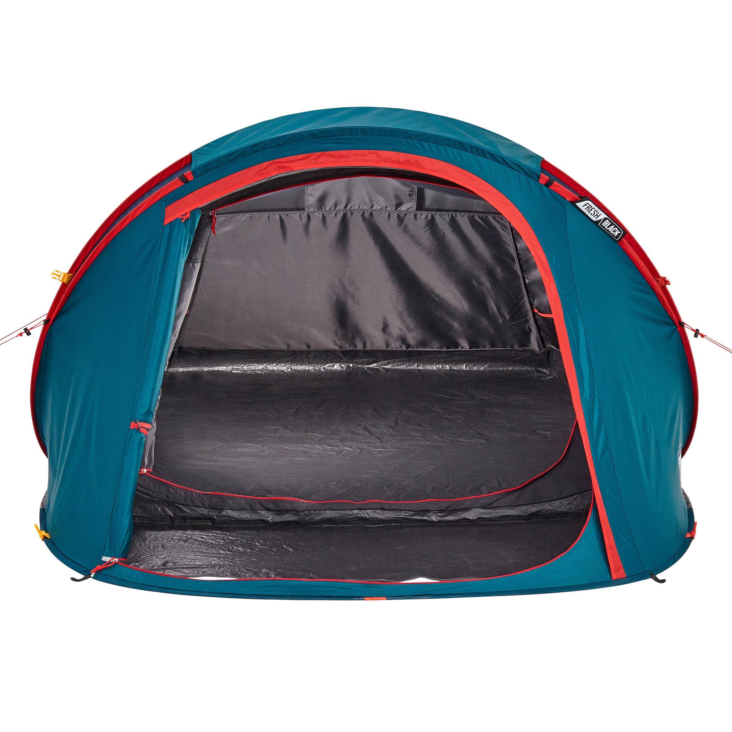 2 Seconds XL Fresh u0026 Black Waterproof Camping Tent 2 Person in Storm