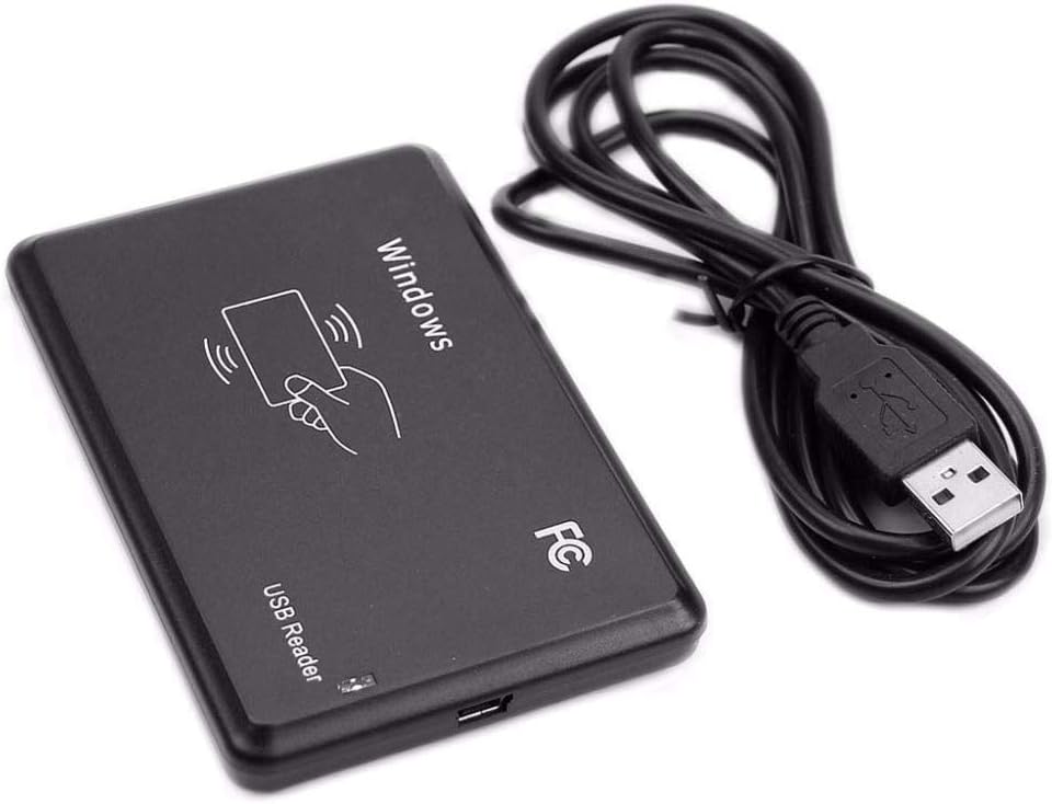 125Khz EM4100 USB RFID ID Card Reader Swipe Card Reader Plug and Play with Cable First 10