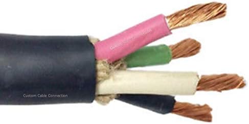Wire 50 Foot SJOOW 16 AWG 4 Conductor 300V Portable Power Cable 50 Foot Roll in a