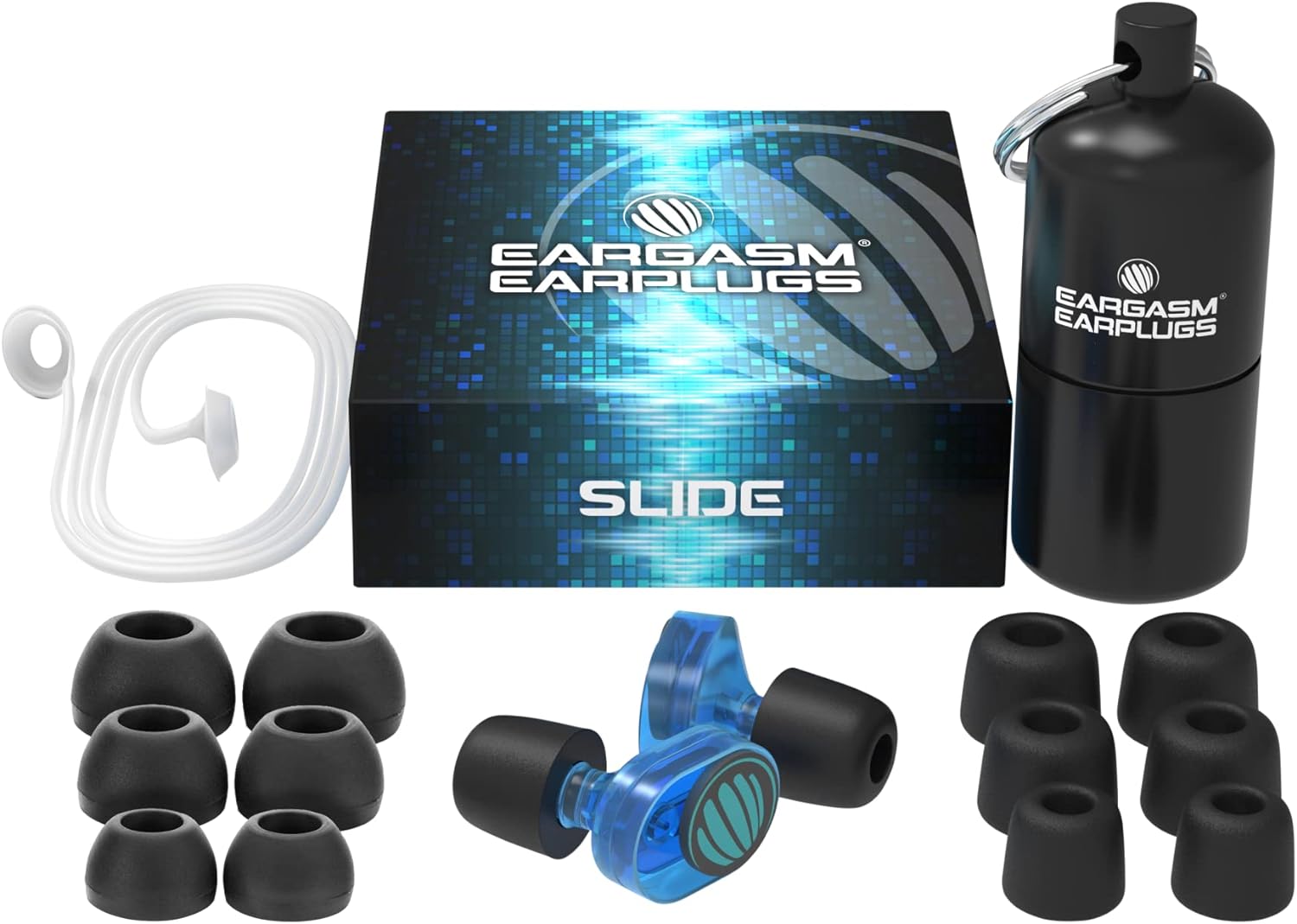 Slide Earplugs for Concerts Musicians Motorcycles Noise Sensitivity Conditions and More (Premium Gift Box