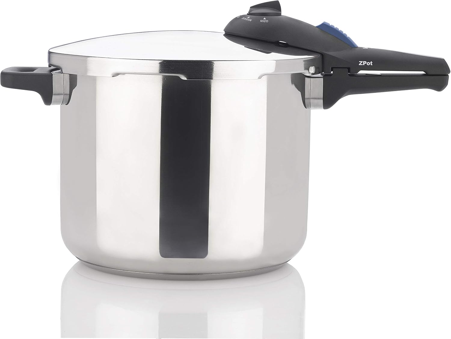 ZPot 10 Quart 15 PSI Pressure Cooker and Canner Polished Stainless Steel