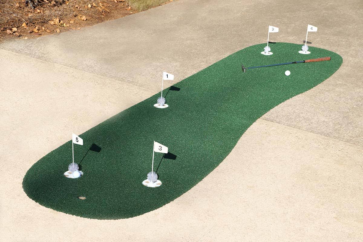 x 12 5 Hole Pro Indoor Putting Green Made from The World s Best Turf (Cup Type: Indoor Patio Starball
