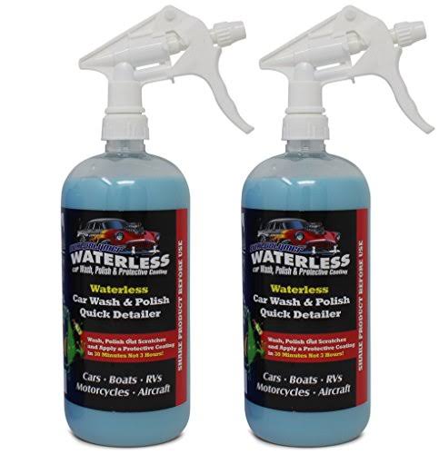 Waterless No Rinse Car Wash Wax and Polish Acrylic Based Auto Detailing and Polishing Product Includes