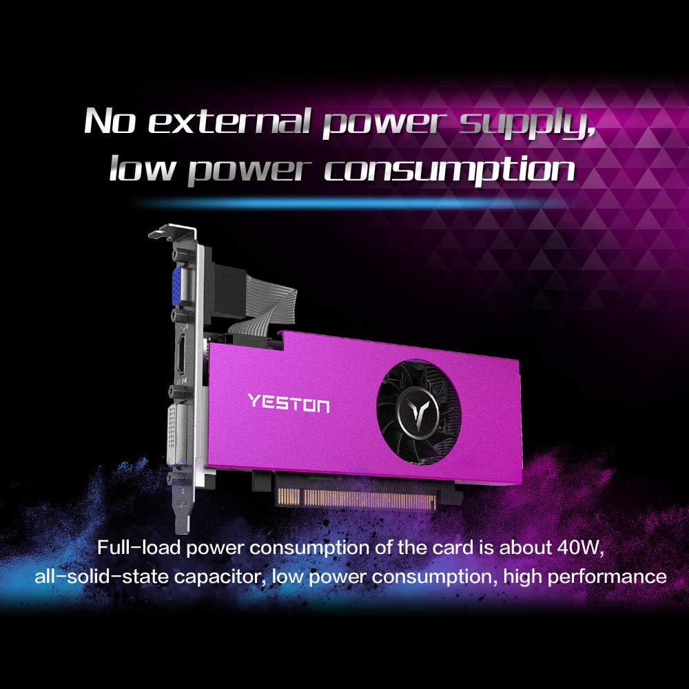 Graphics Card RX550 4G D5 LP Radeon Chill Gaming Graphics Card 4GB Memory GDDR5 128Bit 6000MHz VGA HDMI DVI D