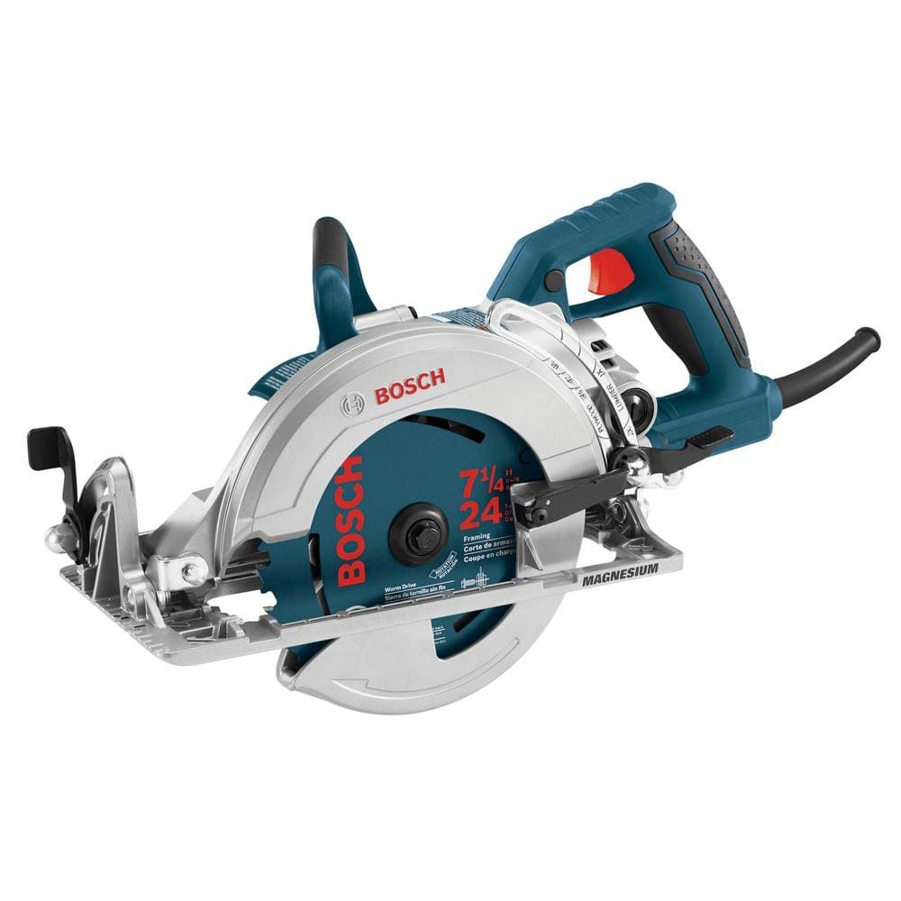 15 Amp 7 1/4 in. Corded Magnesium Worm Drive Circular Saw with Carbide Blade